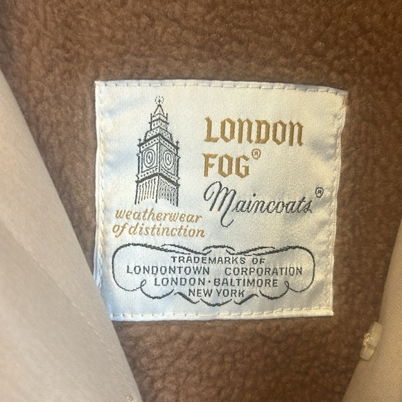 Vintage London Fog Maincoat trenchcoat in khaki size 10 - Picture 9 of 16